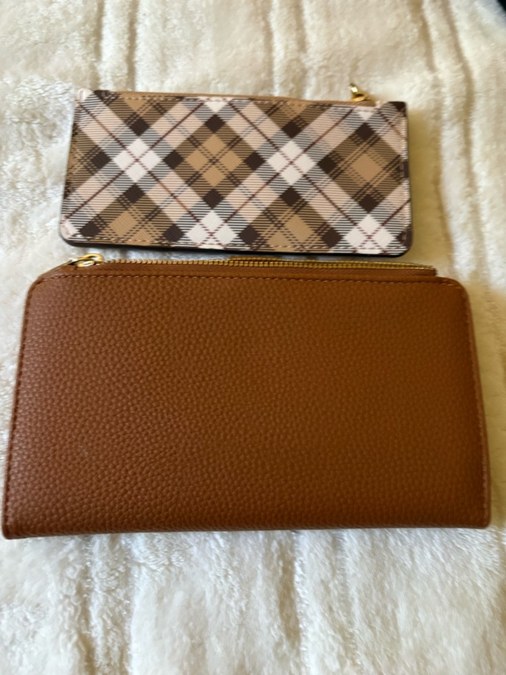Nanette Lepore Black and Brown Pebbled Leather Wallets - Picture 3 of 7